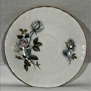 ROYAL KENDALL FINE BONE CHINA SAUCER Replacement Floral SWIRL PATTERN - ENGLAND.